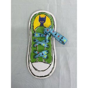 Pete the Cat Shoe Lace Learning to Tie Shoes Card